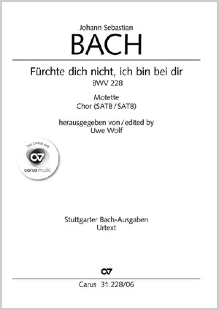 Fürchte dich nicht, ich bin bei dir BWV 228